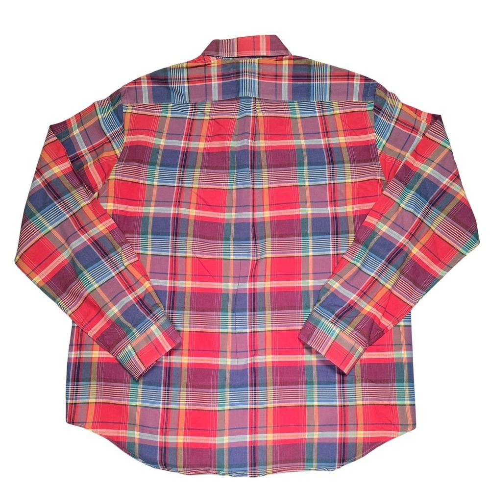 Ralph Lauren Plaid Button Down Shirt Men's XXL Long Sleeve Multicolor Logo - Picture 6 of 9